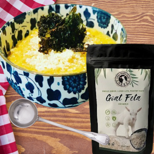 Freeze Dried Goat Feta - 1kg Large Packet